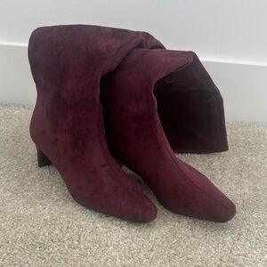Banana Republic Rich Burgundy Heeled Boots